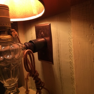 Lamp at Wayside: Home of Authors, Concord, MA